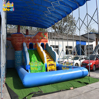 Château gonflable WODI de qualité commerciale en PVC de 0,55 mm pour enfants et adultes WODI de qualité commerciale en PVC de 0,55 mm