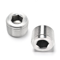 Vis de réglage à six pans creux à pointe plate SS304 M6-M12 pour fixation de machine, fournisseur chinois