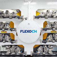 Máquina de Impresión Flexográfica de Impresión Central sin Engranajes de 8 Colores y Servocontrol Completo para Películas de Embalaje Flexible