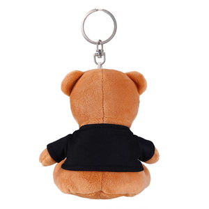 Tùy chỉnh thực hiện thiết kế nhồi bông gấu bông <span class=keywords><strong>Keychain</strong></span> với áo sơ mi thời trang OEM in logo đồ chơi sang trọng <span class=keywords><strong>Keychain</strong></span> - Product Image 3