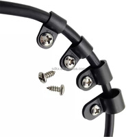 Clips organisateurs de câbles en nylon plastique de type R, résistants au feu, couleur blanc naturel, homologués UL, 3/8 pouce