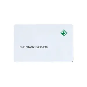 Kartu PVC 213/215/216 Chip 144/504/888 Bytes, kartu PVC kedekatan kartu NFC RFID asli impor