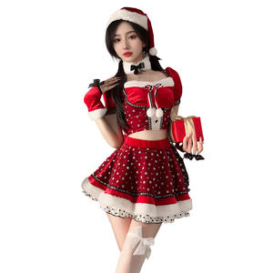 زي أداء لعيد الميلاد ورأس السنة الجديدة من شيان يي، زي تنكري بأسلوب الرغبة الخالصة، زي موحد للنساء من البوليستر S54 - Product Image 5