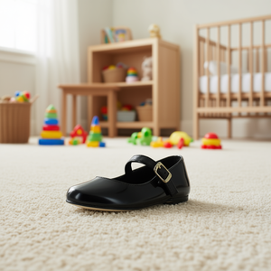 Zapatos Mary Jane de charol negro con correa de hebilla para niñas pequeñas, marca Polo Kinslee. - Product Image 2