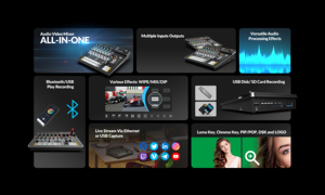 AVMATRIX SHARK H4M: Mezclador de Video HDMI de 4 Canales Todo en Uno y Mezclador de Audio Profesional con Transmisión SRT RTMP y Grabación para Transmisiones en Vivo - Product Image 2