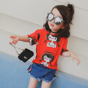 Children's Fair Trade No Name Brand Red Color 2 Dollar T <b>Shirts</b> Bulk Buy From China - Product Image 5