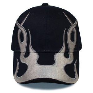 Casquette de baseball 2023 Flame Dad Hat noire et <span class=keywords><strong>marine</strong></span>, réglable, broderie, pour hommes et femmes - Product Image 1