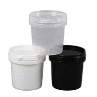 Seau en plastique de qualité alimentaire directement de l'usine, forme carrée et cylindrique avec couvercles pour le stockage de l'eau et l'utilisation de la peinture, vente en gros
