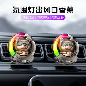 Ours avec lunettes désodorisant pour <span class=keywords><strong>voiture</strong></span> <span class=keywords><strong>parfum</strong></span> de sortie d'air de dessin animé intérieur atmosphère de <span class=keywords><strong>voiture</strong></span> <span class=keywords><strong>parfum</strong></span> aromatisant léger - Product Image 4