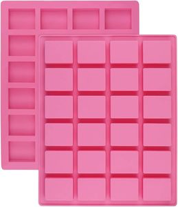 Moule en Silicone à 24 Cavités Rectangulaires pour <span class=keywords><strong>Caramel</strong></span>, Bonbons Durs, Truffes au Chocolat, Grille de Fondant, Pralinés, Gélifiés, Savon d'Hôtel - Product Image 1