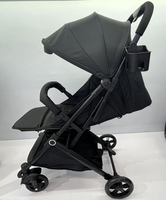 Poussette bébé en lin personnalisée en gros, pliable, légère, de voyage, avec cadre en acier inoxydable A3