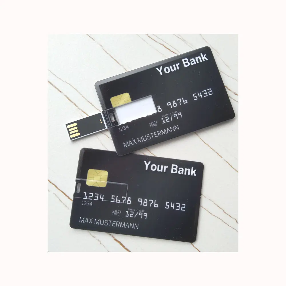 kundenspezifische Bankkarte Karte USB-Flash-Speicher Disk Stift-Drucker für Finanzinstitut Werbung Geschenk-Geschenke Werbung