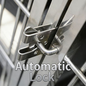 בית כלבים וחתולים מודולרי נייד מפלדת אל-חלד, חזק ועמיד, דגם קלאסי יוקרתי - Product Image 4