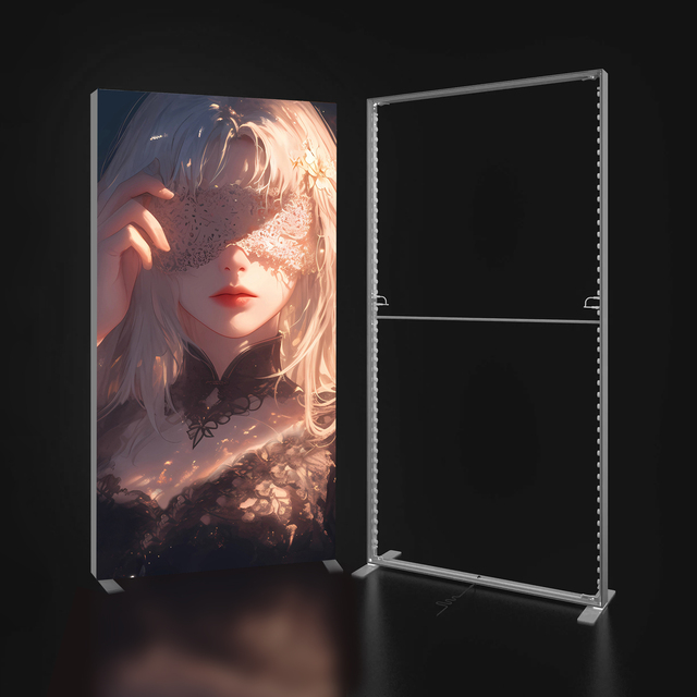 LED SEG Frame Light Box for Exhibition & LC Sign Displays | LED Poster Frame with Reusable Fabric