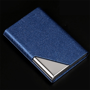 Chuyên nghiệp PU da chủ thẻ kim loại thẻ tín dụng trường hợp Pocket chủ thẻ - Product Image 4