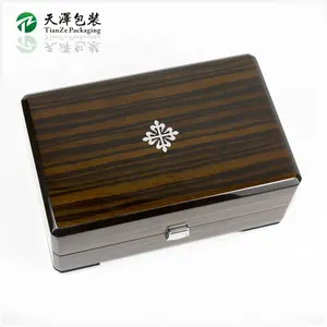 OEM Custom Wooden Watch Storage Box High Gloss Piano Paint Wood Watch Gift Boxes Luxury Single Slot Watch Box