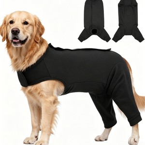 Combinaison pour chien rose en polyester, pantalon de protection post-opératoire toutes saisons, vêtements pour animaux de compagnie - Product Image 2