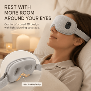 Máscara Ocular Térmica Inalámbrica, Compresa Caliente Recargable para Dormir y Viajar, OEM ODM - Product Image 2