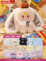 Baby Three Pocket Tubaoba 400% Blind Box Cute Rabbit Vinyl Plush Doll Collectible Trendy Art Toy Mystery Box Gift for Collector