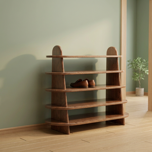 Zapatero Moderno de Madera con 5 Estantes, Mueble de Almacenamiento Independiente para Entrada, Diseño Minimalista para el Hogar - Product Image 4