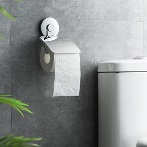 Accessori Per il bagno di Montaggio A Parete Del Tessuto In Acciaio Inox Dispenser Rotolo di Carta Igienica Supporto di carta Della Copertura Potente di Aspirazione di Vuoto Tazza - Product Image 3