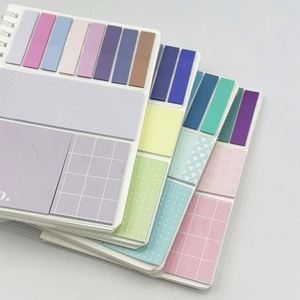 Set de Notas Adhesivas con Índices de Colores Surtidos Compatibles con Archivadores, Patrón Degradado/Surtido (Cuadrícula/Puntos Rayados/Rayas) - Product Image 3