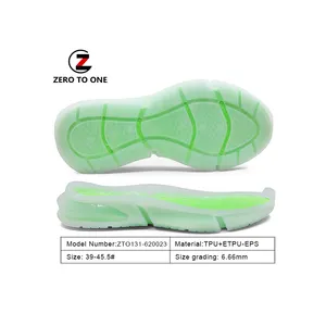 High Tech TPU+ETPU-EPS Sport Shoe Outsole Sole With High Elastic Beautiful Appearance For Brand Shoe Making