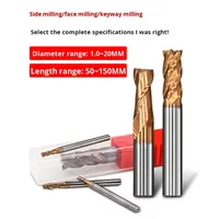 Fraise à queue sphérique à 4 cannelures pour bois et MDF, pour routeur CNC, en alliage de tungstène-cobalt, revêtement TiCN, HRC65, OEM/ODM