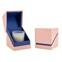 Boîte cadeau personnalisée noire pour bougie avec insert pour bougie en pot, cadeaux de détail, impression de logo personnalisé, OEM ODM, vente en gros