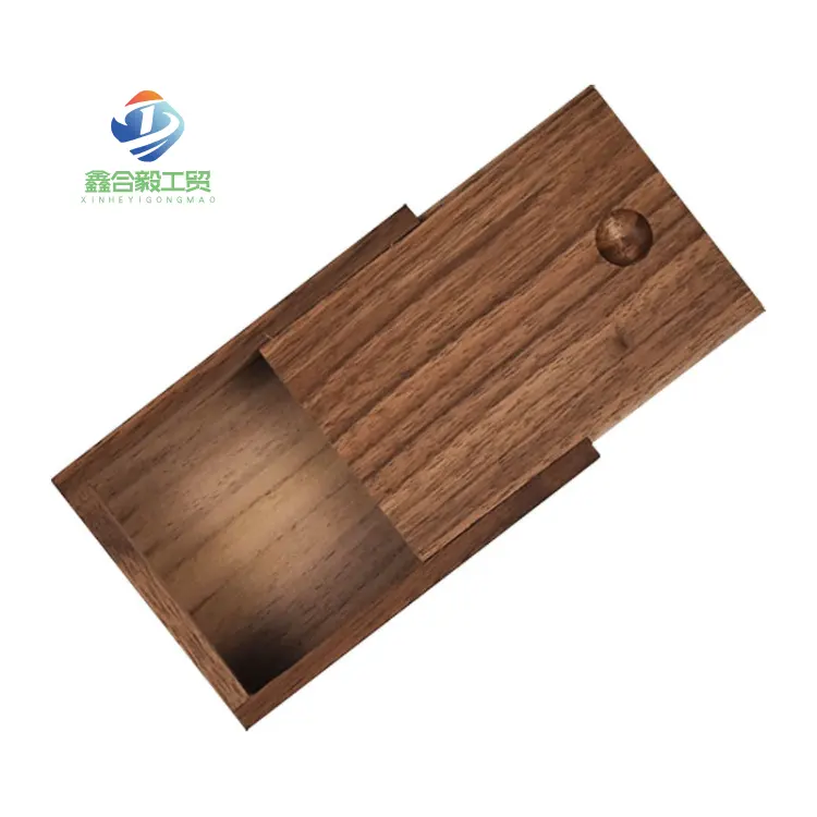 Manufacture In China Wooden Wine Box Unfinished Wood Box With Sliding Lid