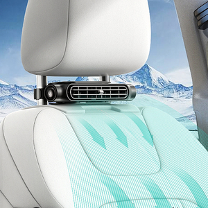 Ventilateur de voiture sans pales rechargeable USB portable pour appuie-tête – Ventilateur universel pour appuie-tête et siège arrière de voiture - Product Image 1