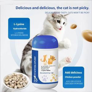 <span class=keywords><strong>L</strong></span>-<span class=keywords><strong>Lysine</strong></span> pour chats : Complément alimentaire exclusif pour le soin de <span class=keywords><strong>l</strong></span>'herpès félin, comprimés pour animaux de compagnie, renforce <span class=keywords><strong>l</strong></span>'immunité, absorption rapide, suppléments nutritionnels pour la santé des chats - Product Image 4