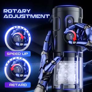 Masturbateur masculin télescopique automatique avec 9 modes de poussée et de rotation, machine sexuelle de type Pocket Pussy pour le plaisir oral, pompe à pénis, masturbateur à piston - Product Image 1