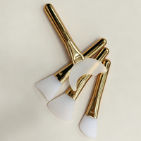 Outils de soin de la peau en silicone : applicateur de masque de boue pour le nettoyage du visage, spatule à masque, cuillère à mélanger les masques de boue, brosse en silicone souple