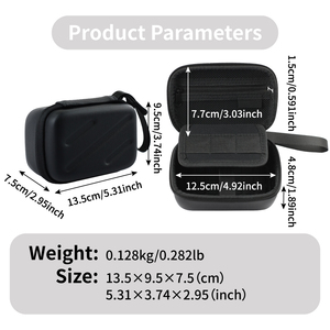 Étui rigide pour appareil photo en EVA compatible avec Canon G7X <span class=keywords><strong>Mark</strong></span> II III et <span class=keywords><strong>Sony</strong></span> ZV1F, sac de rangement protecteur antichoc - Product Image 3