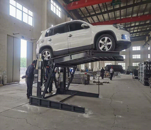 Elevador Hidráulico de Estacionamiento Inclinado de 2 Postes Tabitha TEP606, Residencial y Comercial, Doble Plataforma, Capacidad de Carga de 2000 kg - Product Image 1