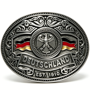 Hebilla de Cinturón de Aleación de Zinc con Emblema del Águila de Alemania, Plateada, Insignia Patriótica de Recuerdo 1910 - Product Image 3