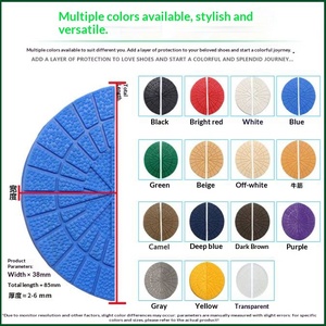 Semelle de chaussure de basketball en caoutchouc épaissi, résistante à l'usure, antidérapante, silencieuse, anti-rayures, patch de réparation - Product Image 4