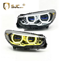 Pièces automobiles SJC, phare LED pour BMW Série 5 GT-F07 2010-2017, mise à niveau des phares, double couleur jaune et blanc, feux de jour DRL, lampes avant