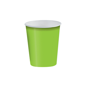 Vasos de papel de 200 ml (6 oz), verdes, 20 unidades/paquete - Product Image 1