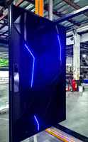Puertas de Entrada Modernas de Aleación de Aluminio y Acero para Invierno con Aislamiento Térmico, Ventilación y Entrada sin Llave para Uso Exterior