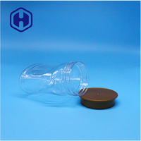 Pot en plastique transparent pour bonbons, biscuits, vide, hermétique, sans BPA, pour noix, qualité alimentaire, avec couvercle à vis pour collations, aliments pour bébés