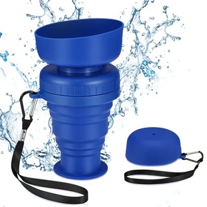 Botella de Agua Portátil Multifuncional Plegable a Prueba de Fugas para Perros, Dispensador de Agua y Comida para Perros de Silicona de Grado Alimenticio - Product Image 1