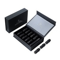 Vente en gros de 10 jeux de diffuseurs à roseaux de luxe bouteilles en verre sans BPA coffrets cadeaux de parfum écologiques comprenant 10 huiles parfumées
