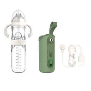 <span class=keywords><strong>3</strong></span> en 1, Cargador usb de viaje para coche, termostato de silicona, calentador de cristal, biberones de leche y agua para bebés - Product Image 6