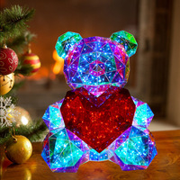 Holographische Folie USB-Stecker Polar LED Magisches Licht Weihnachtsbaum Wohnzimmer Party-Requisiten Dekoration Weihnachtsschmuck und Basteleien