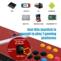 Mando de lucha Arcade para dos jugadores, Compatible con interruptor NEOGEO Mini PC PS Classic PS3 Android Raspberry Pi