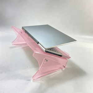 Best Seller Modern Premium Acrylic Ergonomic <b>Laptop</b> Display <b>Stand</b> Freestanding Custom Rack For Exhibition Use - Product Image 2