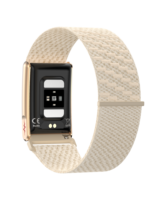 Bracelet intelligent élégant en alliage de titane sans écran, avec boucle magnétique, étanche IP68, bracelet en nylon tressé, cadeau pour femme, usage quotidien