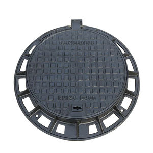 Couvre-regard rond <span class=keywords><strong>de</strong></span> sécurité routière en <span class=keywords><strong>fonte</strong></span> d'acier moulée en usine, système <span class=keywords><strong>de</strong></span> verrouillage EN124 personnalisé, logo personnalisé en <span class=keywords><strong>fonte</strong></span> ductile D400 - Product Image 1